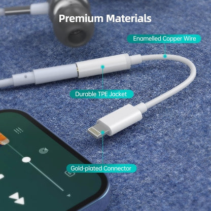 CHOETECH AUX005 iPhone 8-pin to 3.5mm Headphone Adapter Tristar Online