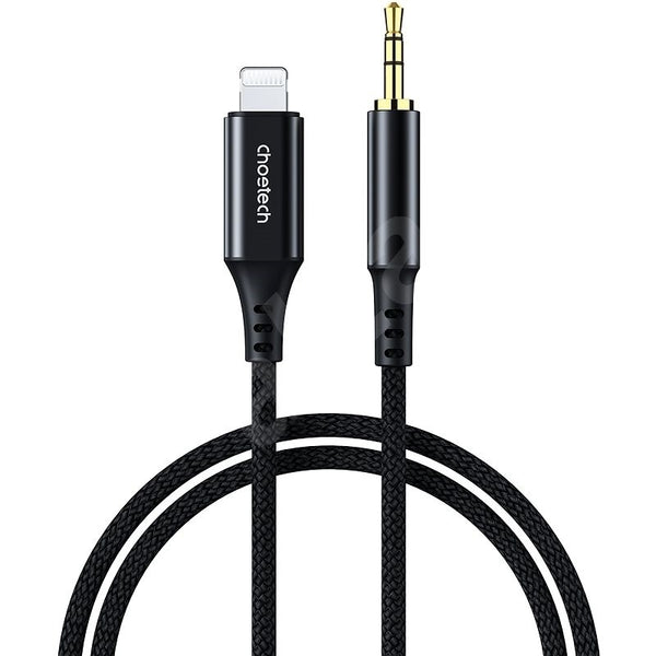 CHOETECH AUX007 8-pin to 3.5mm Male Audio Cable for iPhone1M - Black Tristar Online