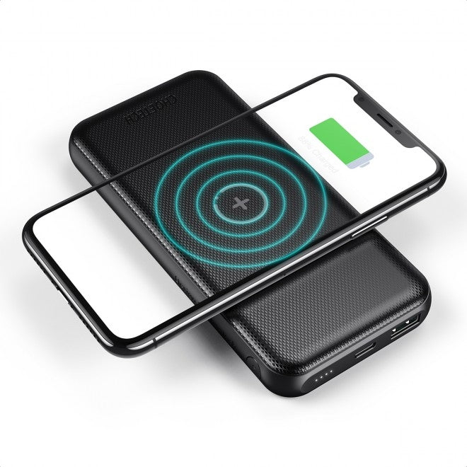 Choetech B650-CC Power Bank 10000mAh with Wireles Power Bank (Black) Tristar Online