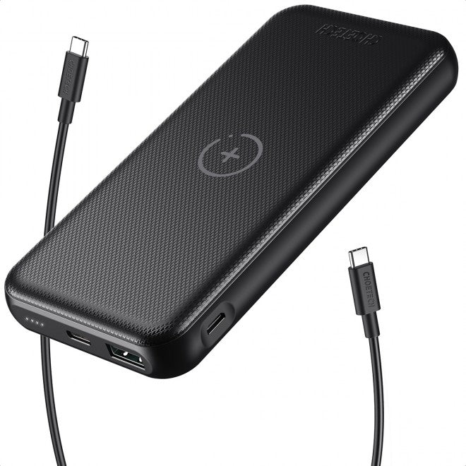 Choetech B650-CC Power Bank 10000mAh with Wireles Power Bank (Black) Tristar Online
