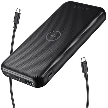 Choetech B650-CC Power Bank 10000mAh with Wireles Power Bank (Black) Tristar Online