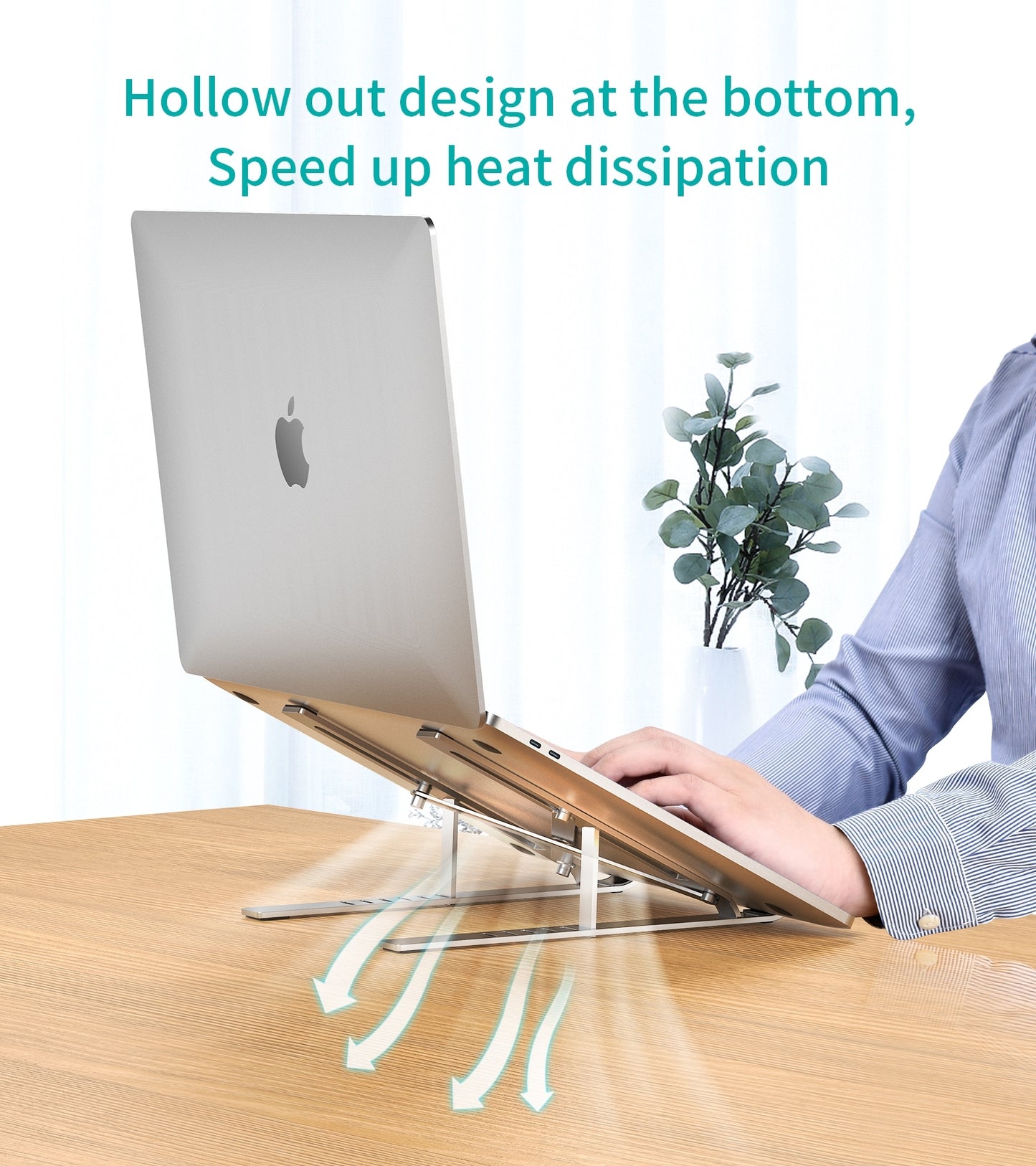 CHOETECH H045-SL Aluminum Foldable Laptop Stand Tristar Online