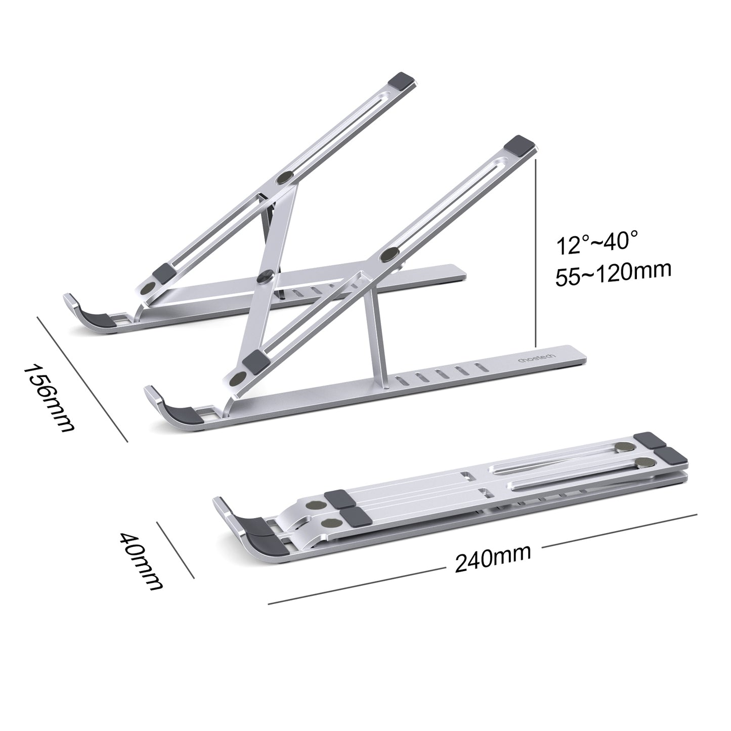 CHOETECH H045-SL Aluminum Foldable Laptop Stand Tristar Online