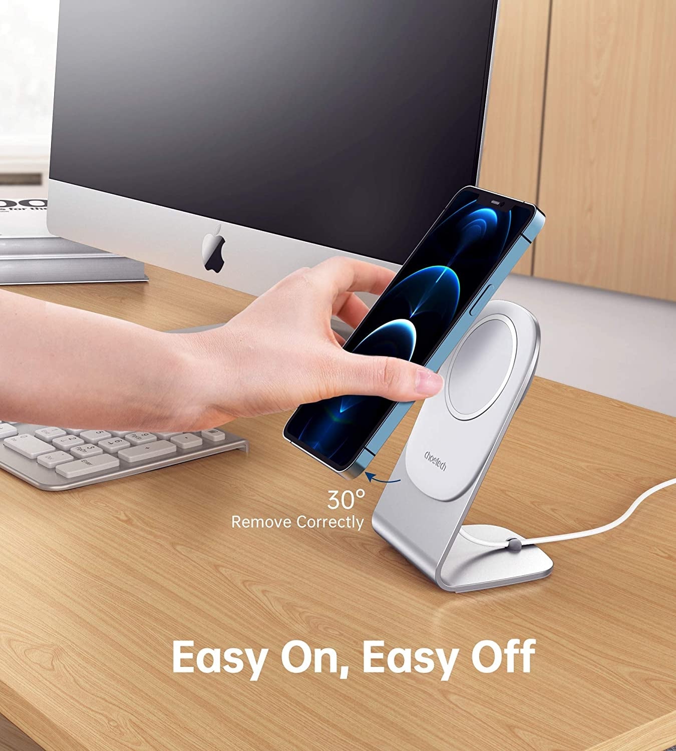 Choetech H046 Phone Stand For MagSafe Charger Aluminum (Stand Only) Tristar Online