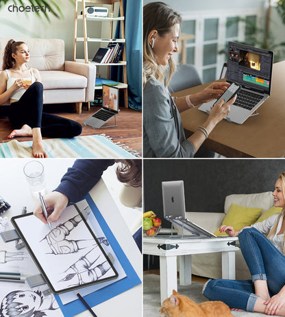 CHOETECH H055-GY Aluminum Foldable Laptop Stand Tristar Online