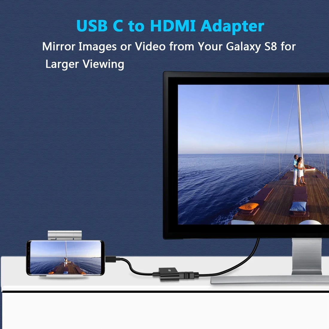 CHOETECH HUB-M03 USB-C To HDMI Adapter(4K@60hz) with 60W PD Charging Port Tristar Online