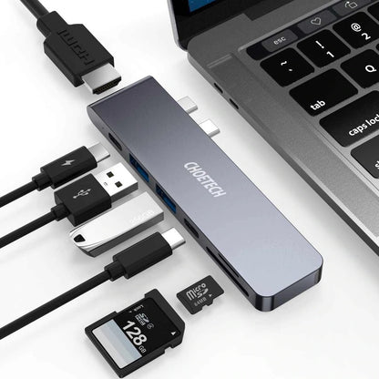 CHOETECH HUB-M14 USB-C  7 in 1 Expand Docking Station Hub for MacBook Pro Tristar Online