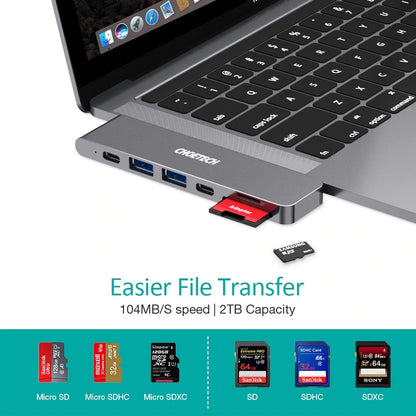 CHOETECH HUB-M14 USB-C  7 in 1 Expand Docking Station Hub for MacBook Pro Tristar Online