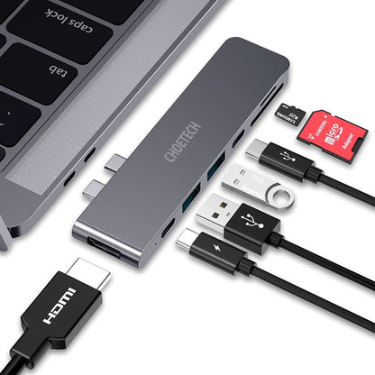 CHOETECH HUB-M14 USB-C  7 in 1 Expand Docking Station Hub for MacBook Pro Tristar Online