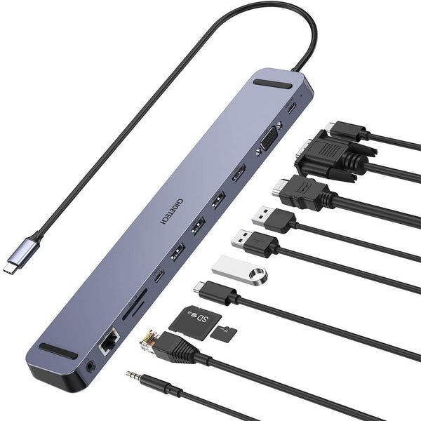 CHOETECH HUB-M20 USB-C 11-in-1 Multifunction Adapter Tristar Online