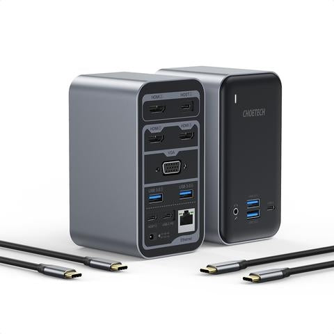 Choetech HUB-M21 15-in-1 USB C Docking Station Tristar Online