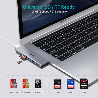 CHOETECH HUB-M23 7-in-1 MacBook Pro USB Adapter Tristar Online