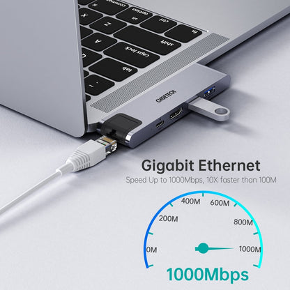 CHOETECH HUB-M24 7-in-2 MacBook Pro/Air USB Adapter USB-C Hub Tristar Online