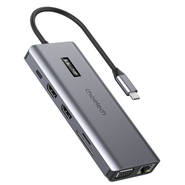 CHOETECH HUB-M26 12-in-1 USB-C Multiport Adapter Tristar Online