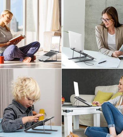 CHOETECH HUB-M48 7-in-1 Hub + Foldable Laptop stand USB-C to HDMI 4K/USB-A/TF&SD/USB-C with PD Charging Tristar Online
