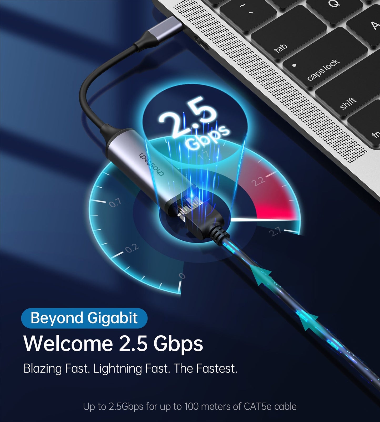 CHOETECH HUB-R02 USB-C to Gigabit Ethernet Adapter Tristar Online