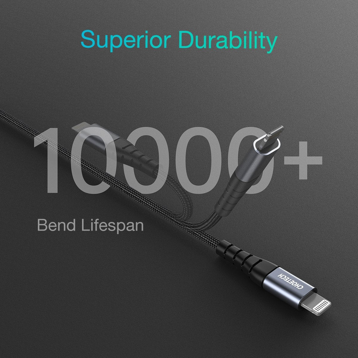 CHOETECH IP0039 USB-C To iPhone MFi Certified Cable 1.2M Tristar Online