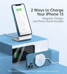 CHOETECH MIX00117SL Magasafe Fast Wireless Charger Stand Holder For iPhone 13/12 (H047+T517) Tristar Online