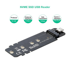 CHOETECH PC-HDE02 M.2 to USB SSD Reader (Enclosure only) Supports M-Key (PCI-E NVMe-based) Tristar Online