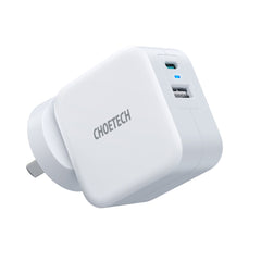 CHOETECH PD5002 QC3.0 18W + PD 20W Fast Charger Tristar Online