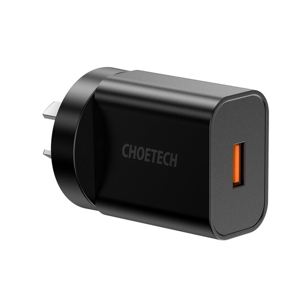 CHOETECH Q5003 18W QC Quick Charger (Black) Tristar Online