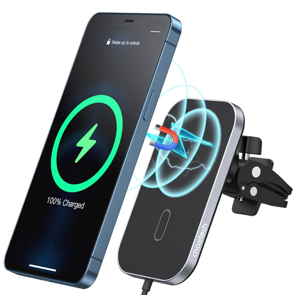 CHOETECH T200F-201 15W MagLeap Magnetic Wireless Car Charger Holder with 1M Cable Tristar Online