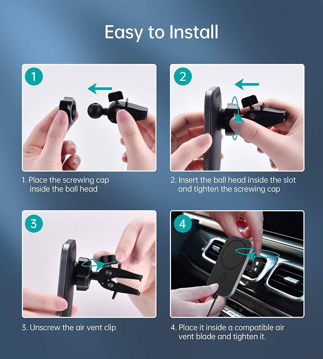 Choetech T200-F MagLeap Magnetic Wireless Car Charger for iPhone 12 Tristar Online