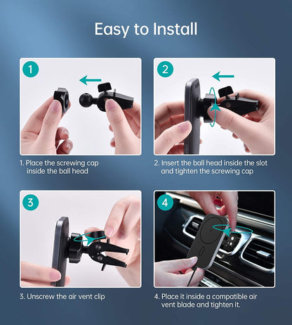 Choetech T200-F MagLeap Magnetic Wireless Car Charger for iPhone 12 Tristar Online