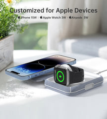 CHOETECH T323 2-in-1 Magsafe&MFI Wireless Charger Tristar Online