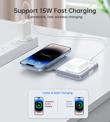 CHOETECH T323 2-in-1 Magsafe&MFI Wireless Charger Tristar Online