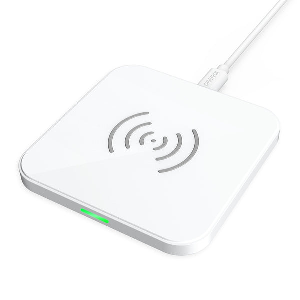 CHOETECH T511-S Qi Certified 10W/7.5W Fast Wireless Charger Pad (White) Tristar Online