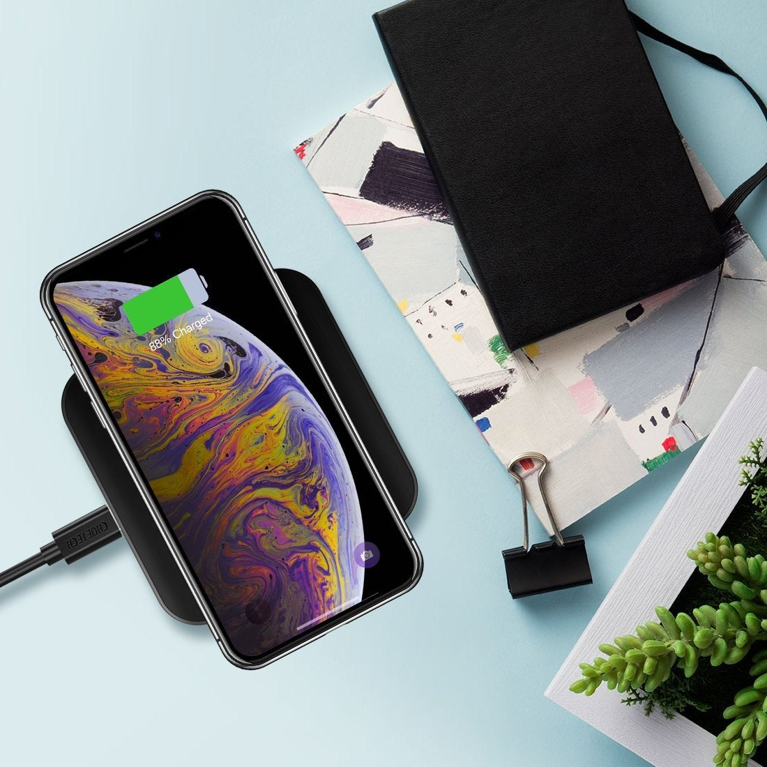 CHOETECH T511S Qi Certified 10W/7.5W Fast Wireless Charger Pad Tristar Online