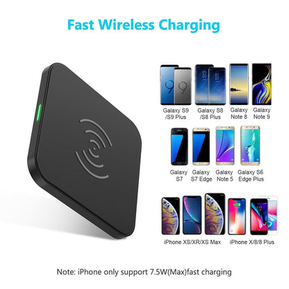 CHOETECH T511S Qi Certified 10W/7.5W Fast Wireless Charger Pad Tristar Online