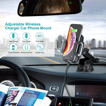 Choetech T521-S Fast Qi Wireless Car Charging Dock Tristar Online
