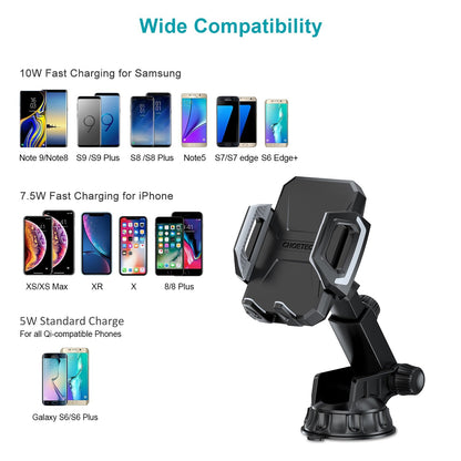 Choetech T521-S Fast Qi Wireless Car Charging Dock Tristar Online