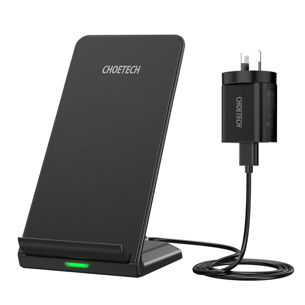 CHOETECH T524S 10W/7.5W Fast Wireless Charging Stand with AC Adapter Tristar Online