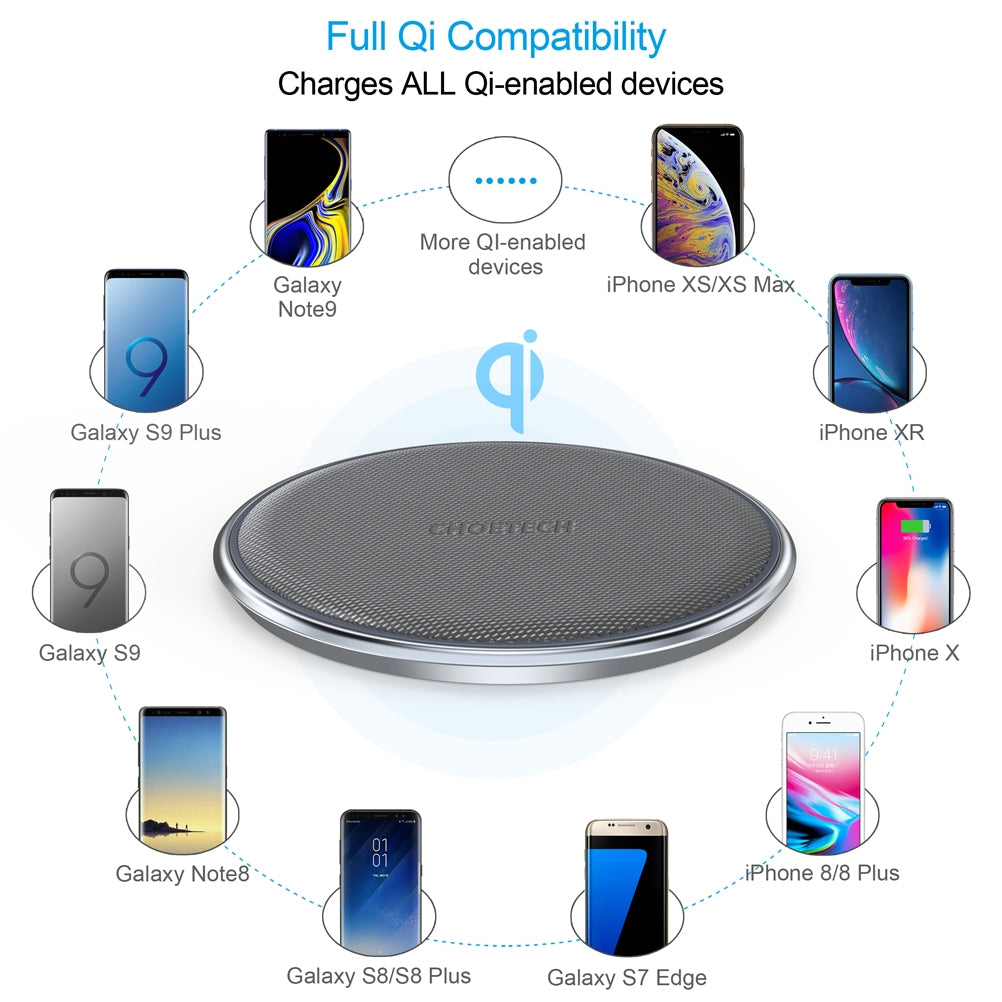 Choetech T539-S Fast Wireless Charger Tristar Online
