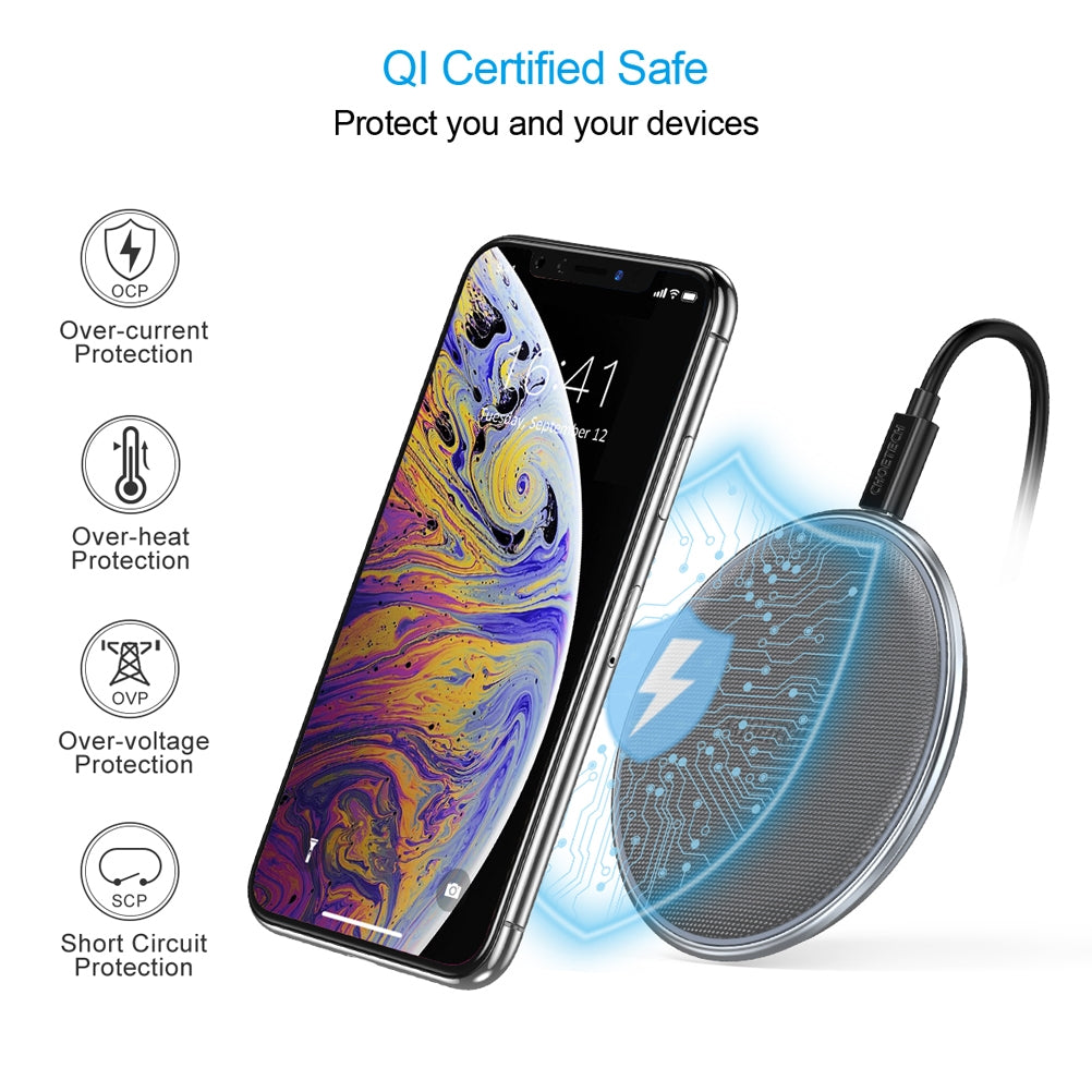 Choetech T539-S Fast Wireless Charger Tristar Online