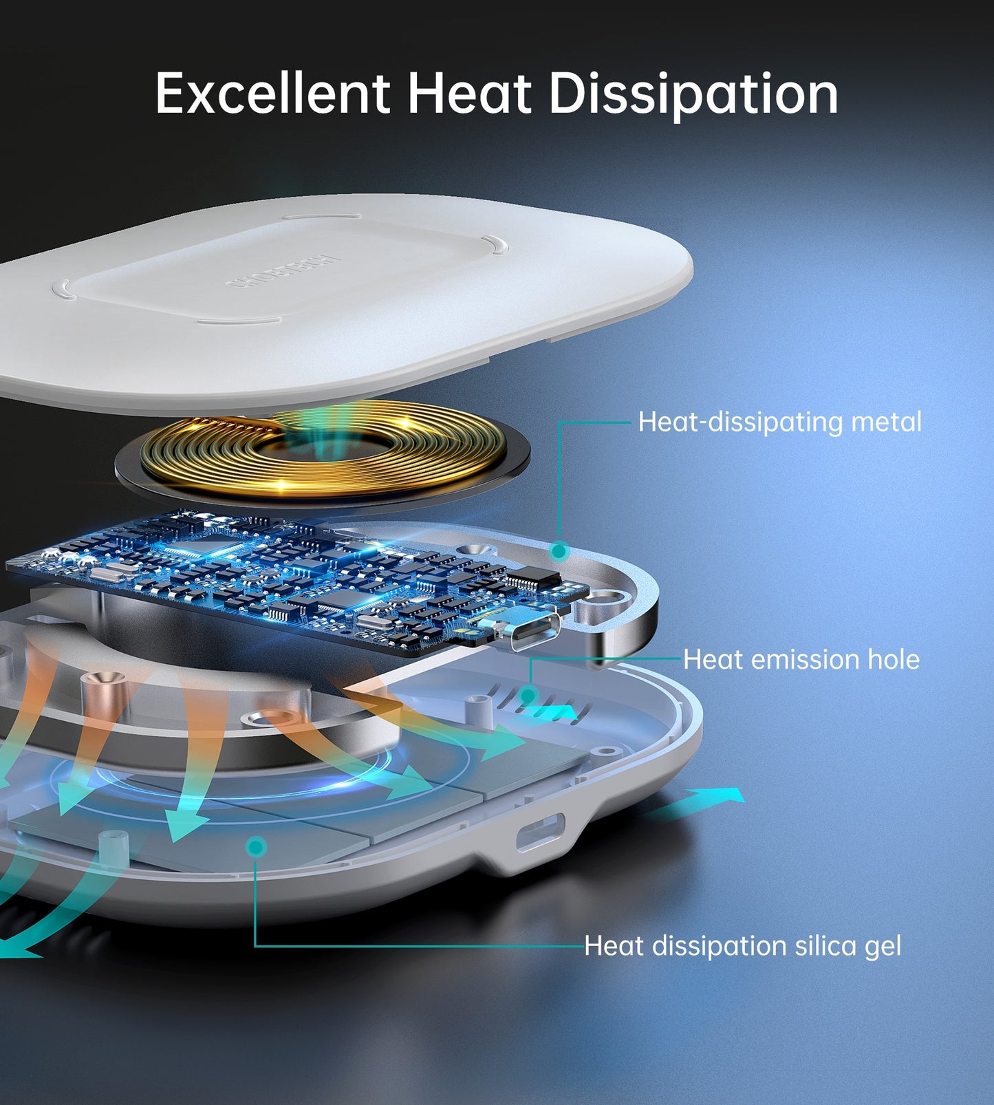 CHOETECH T550-F Airpods/Phone Wireless Fast Charging Pad Tristar Online