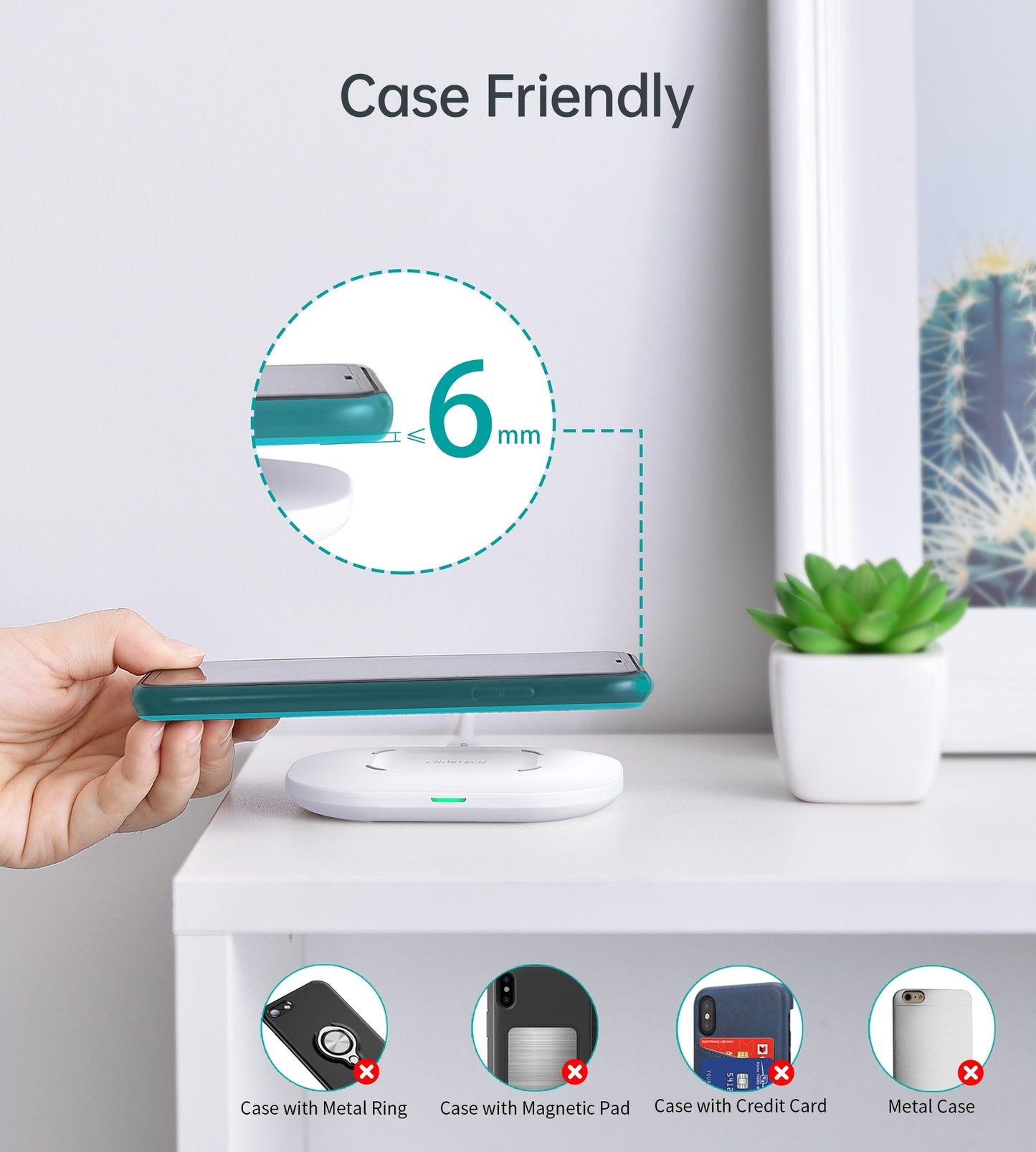 CHOETECH T550-F Airpods/Phone Wireless Fast Charging Pad Tristar Online