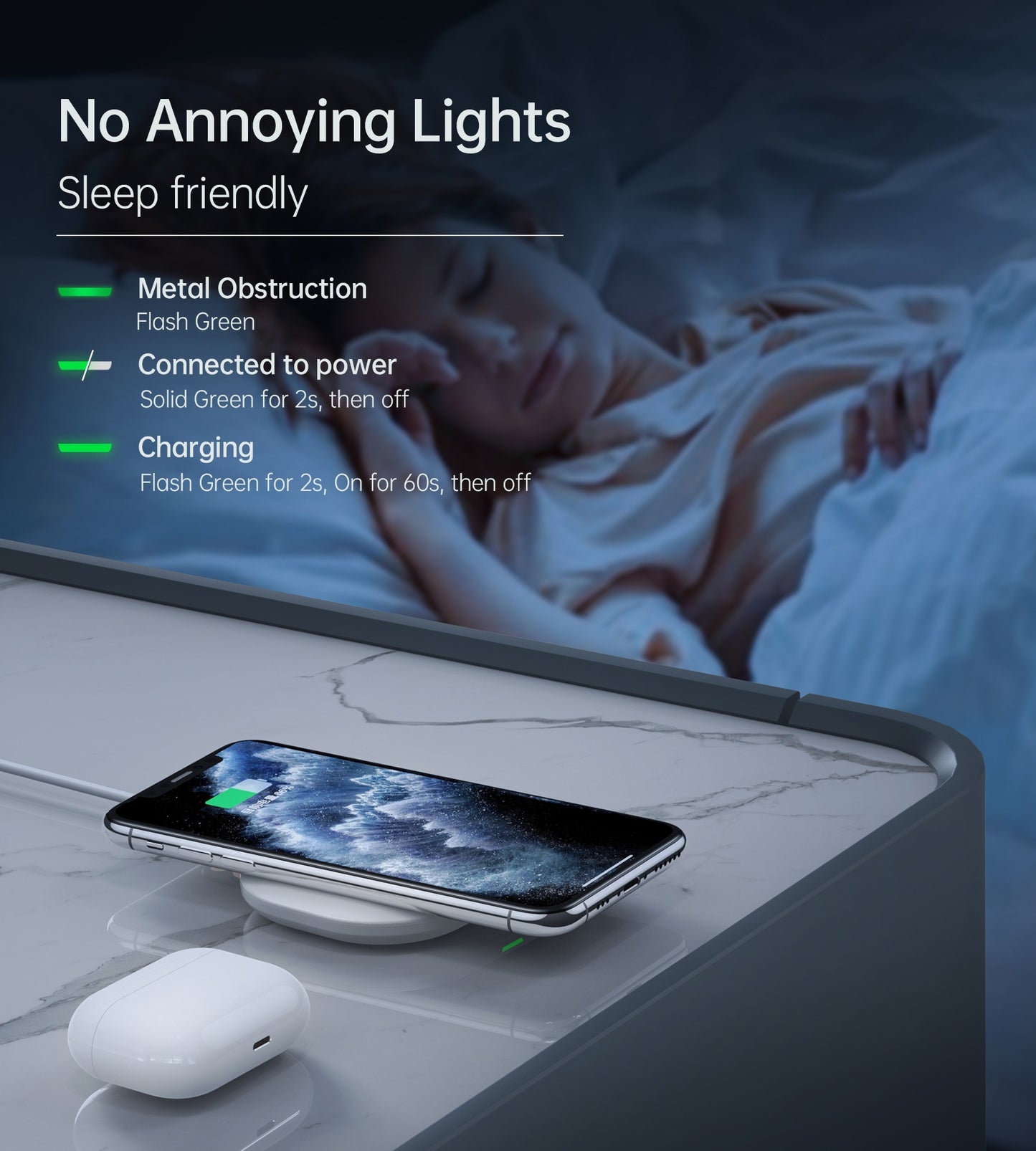CHOETECH T550-F Airpods/Phone Wireless Fast Charging Pad Tristar Online