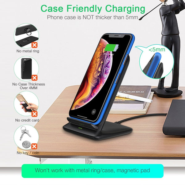 Choetech T555-S 10W Wireless Charger Stand Tristar Online