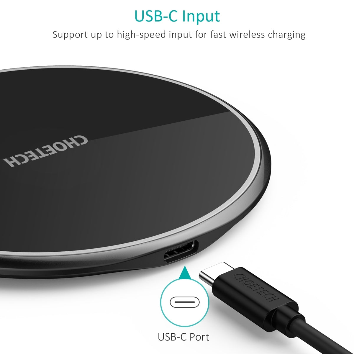 CHOETECH T559-F 15W Wireless Charging Pad with AC Adapter Tristar Online