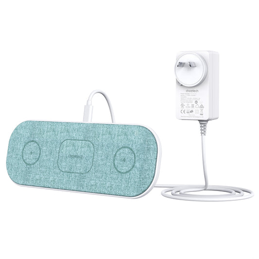 CHOETECH T569-S Magleap 3-in-1 Magnetic Wireless Charging pad with AC Adapter Tristar Online