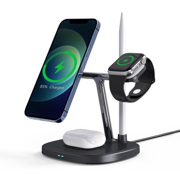 CHOETECH T583-F 4-in-1 Magentic Wireless Charging Station for iPhone/Apple Watch/Headphones/Pencil Tristar Online