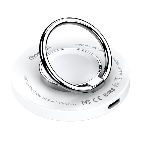 CHOETECH T603-F Ring Holder and Magnetic 15W Wireless Charger for Phone/airPod/iWatch Tristar Online