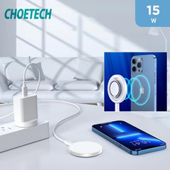 CHOETECH T603-F Ring Holder and Magnetic 15W Wireless Charger for Phone/airPod/iWatch Tristar Online