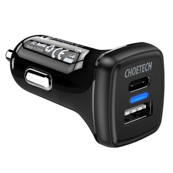 Choetech TC0005 36W Quick Charge 3.0 USB Type-C Car Charger Tristar Online