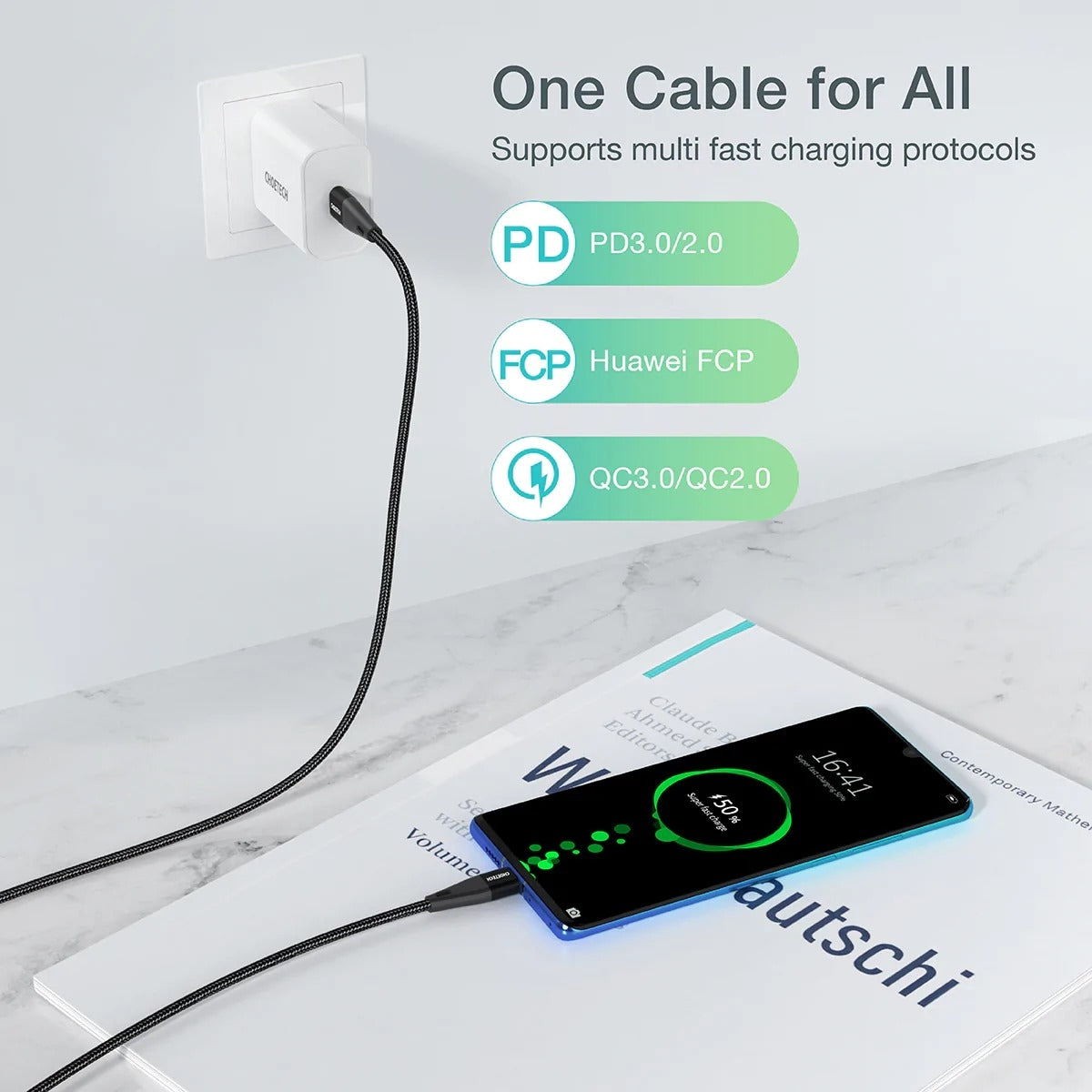 CHOETECH XCC-1003 USB-C To USB-C Cable 1.2M Tristar Online