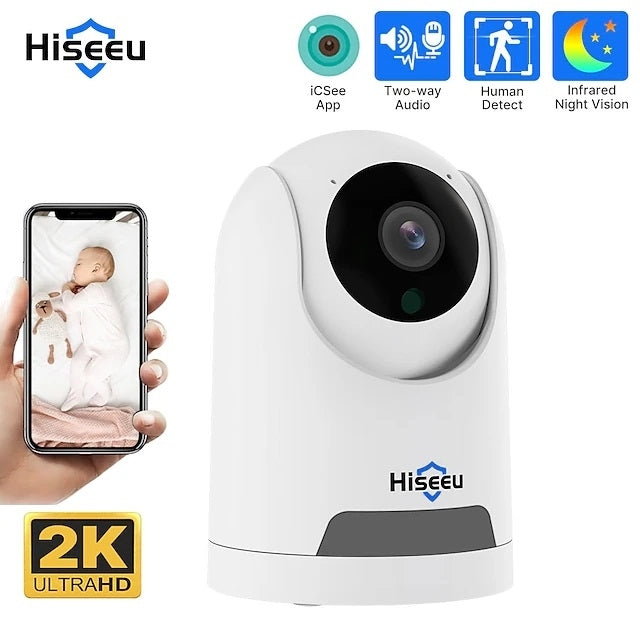 Hiseeu FH2C 2MP WiFi Wireless Security Camera for Home/Baby/Pet 2-way Audio & Motion Detection Tristar Online